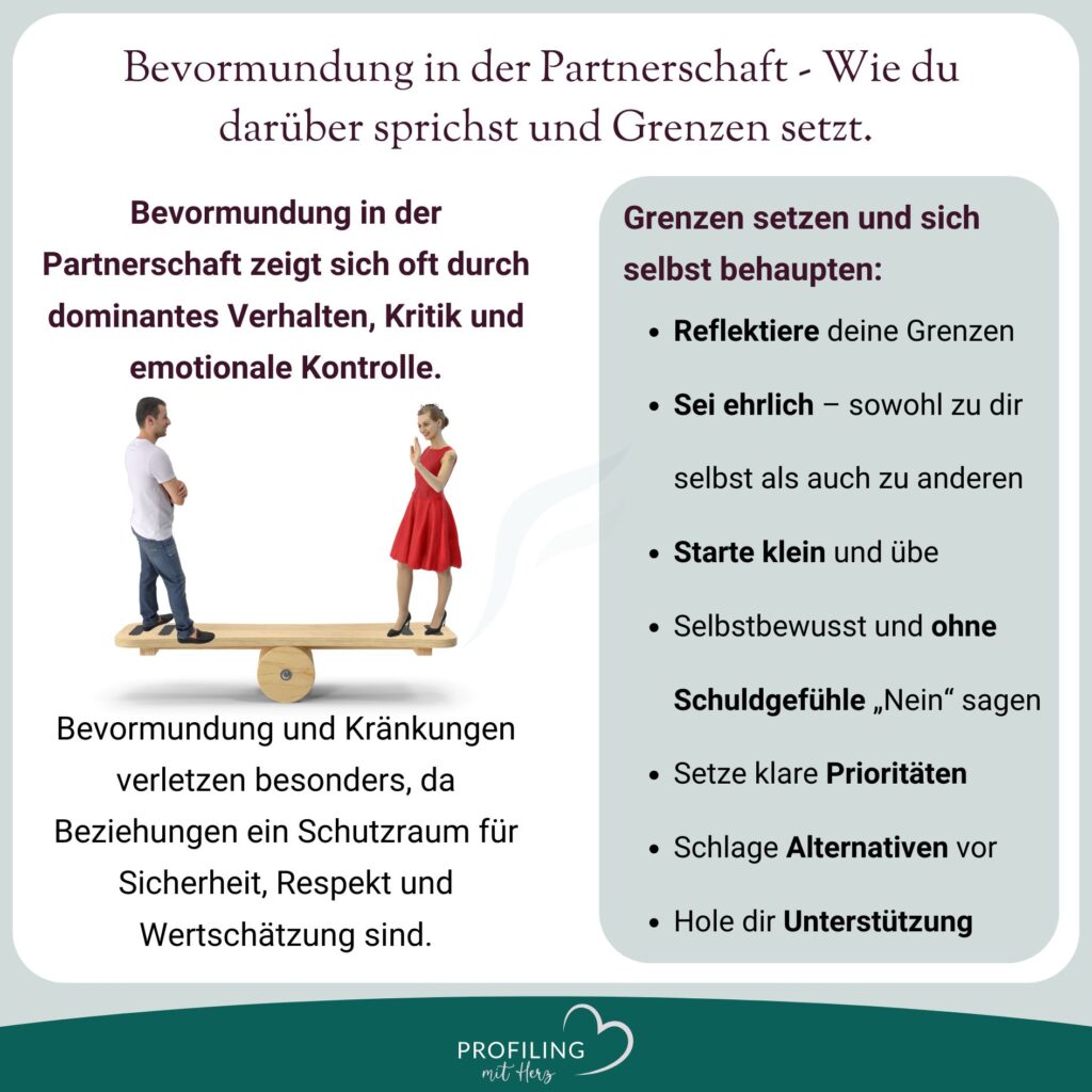 Dominanter Partner, tiefe Verletzungen? Entkomme der Bevormundung, lerne Grenzen zu setzen und entdecke dein selbstbewusstes Leben!