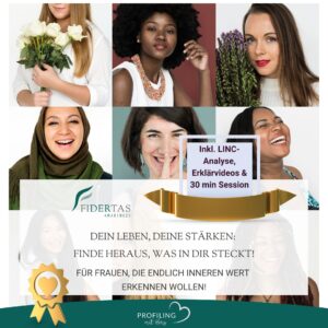 Warte nicht auf den „richtigen Moment“. Frauen, die sich aktiv mit ihrer Persönlichkeit beschäftigen, erleben mehr Selbstbewusstsein, Leichtigkeit und Erfolg. Starte jetzt mit deinem LINC Personality Profil und gönn dir diese wertvolle Investition in dich und deine Zukunft. Je eher du beginnst, desto schneller wirst du spürbare Veränderungen erreichen! Mache heute den ersten Schritt in Richtung Wachstum, Klarheit und ein erfülltes Leben – für dich, deine Karriere und deine Ziele.