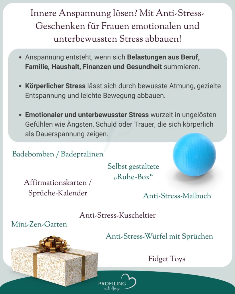 Fühlst du dich oft gestresst? Erfahre, wie man Stress abbauen und Stress Symptome bei Frauen lindern kann – mit achtsamen Ritualen, Anti Stress Spielzeug für Erwachsene, inspirierenden Geschenkideen gegen Stress und wirkungsvollen Methoden zur Entspannung.