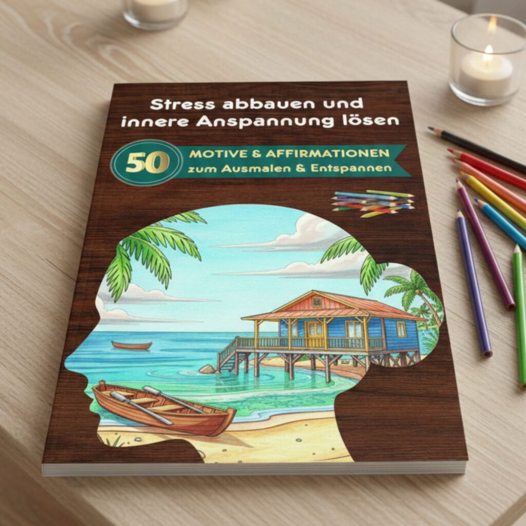 Dieses Stressabbau-Malbuch lädt dich ein, beim Ausmalen Ruhe, Achtsamkeit und neue Energie zu finden. Die abwechslungsreichen Motive – von Landschaften und Tieren bis zu floralen Mustern und Mandalas – helfen dir, den Alltag loszulassen und deine kreative Seite zu entfalten. Jede Seite schenkt dir einen Moment der Balance und Gelassenheit. Beim meditativen Malen stärkst du deine Konzentration und findest innere Ruhe. Ob für dich selbst oder als Geschenk – dieses Malbuch begleitet dich liebevoll auf deinem Weg zu mehr Entspannung und Inspiration. Nimm dir Zeit für dich und erlebe die wohltuende Kraft der Farben.
